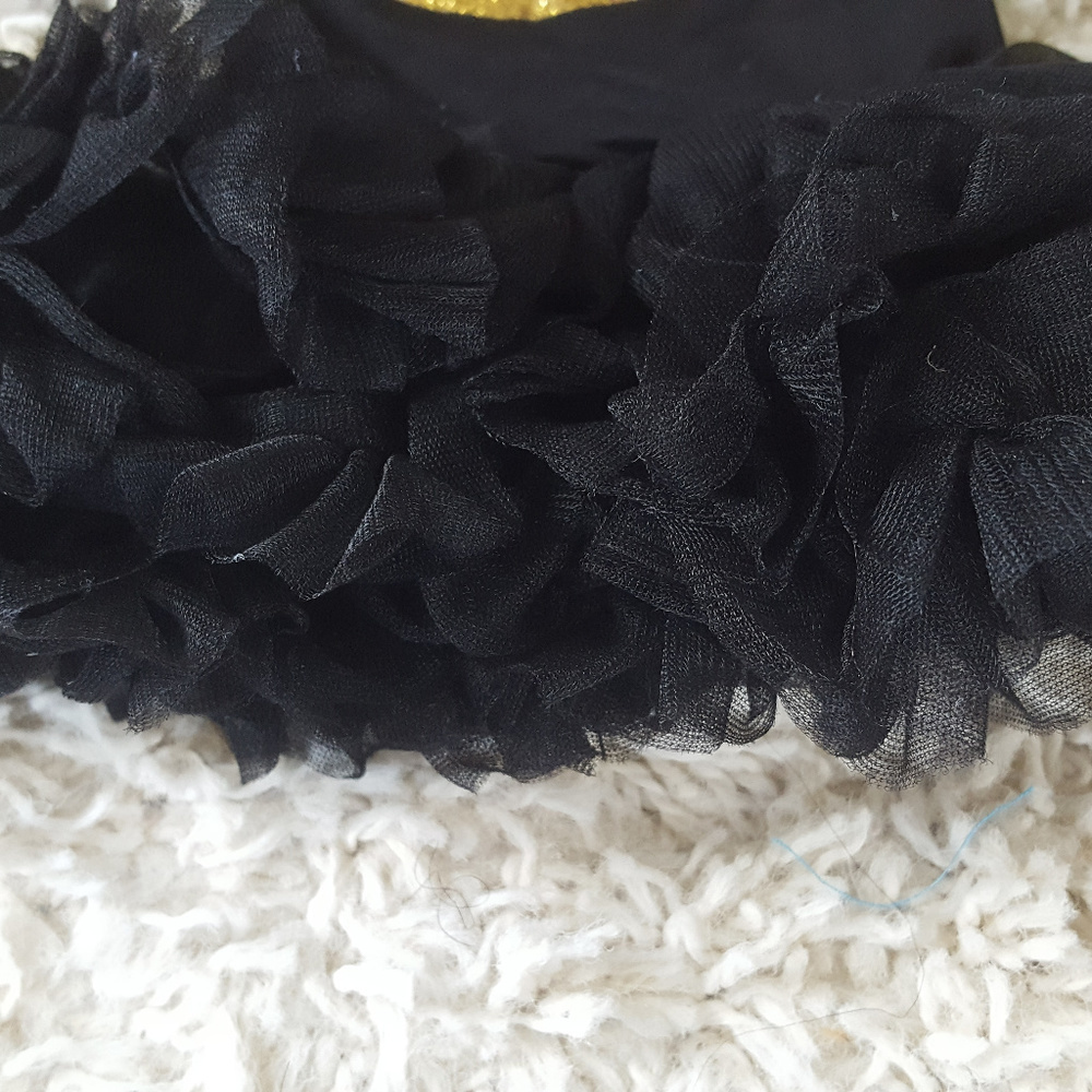 Black Batman Tutu Dress For American 18" Dolls - Picture 2 of 3